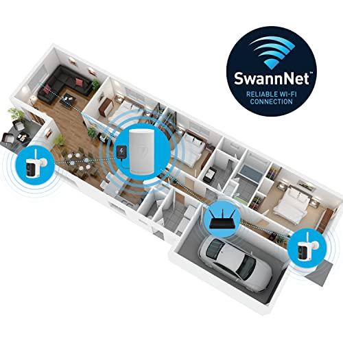 Swann AllSecure600 3 Camera 8 Channel 2K Wire-Free HD Wireless NVR Security System