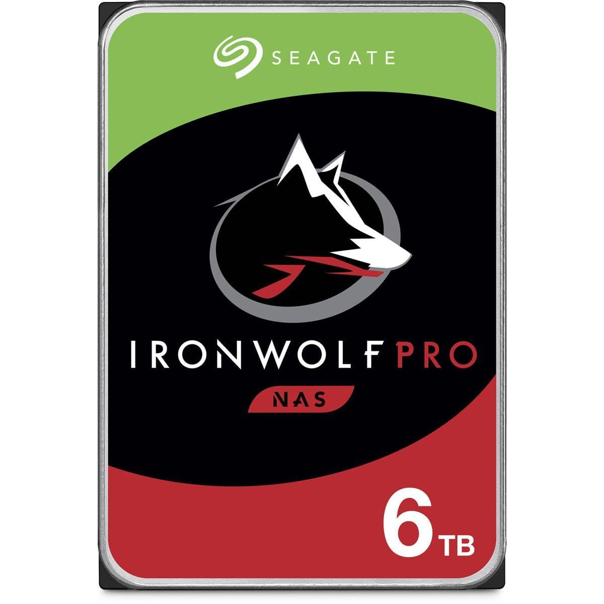 Seagate Seagate IronWolf Pro 6TB SATA III 3.5\" Internal NAS Hard Drive, 7200 RPM, 2-Pack