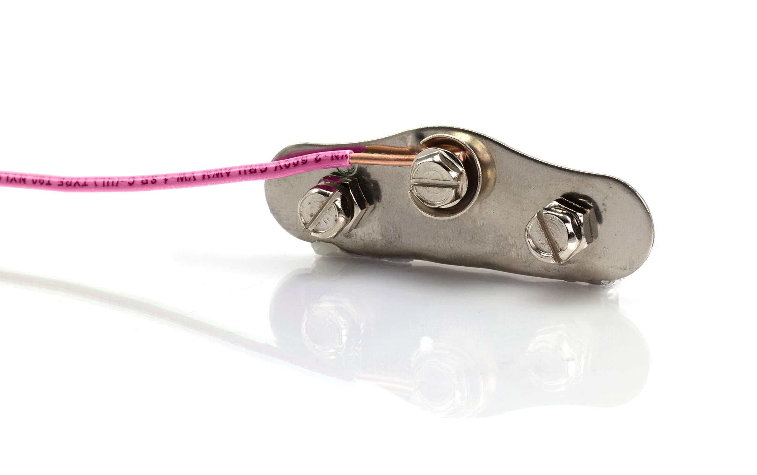 THE CIMPLE CO THE CIMPLE CO 10 Feet (3 Meter) - Insulated Solid Copper THHN/THWN Wire - 14 AWG, Made in The USA, Residential, Commerical, Industrial, Grounding, Electrical Rated for 600 Volts - in Pink