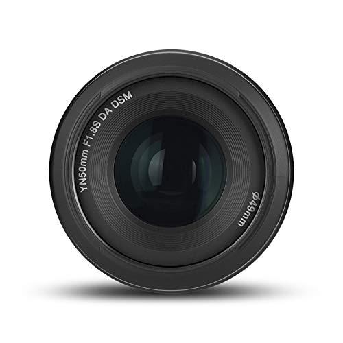 YONGNUO YONGNUO YN50mm F1.8S Lens, 50mm F1.8 Larege Aperture, APS-C Standard Prime E-Mount, Auto Manual Focus AF MF USB for Sony Cameras Black