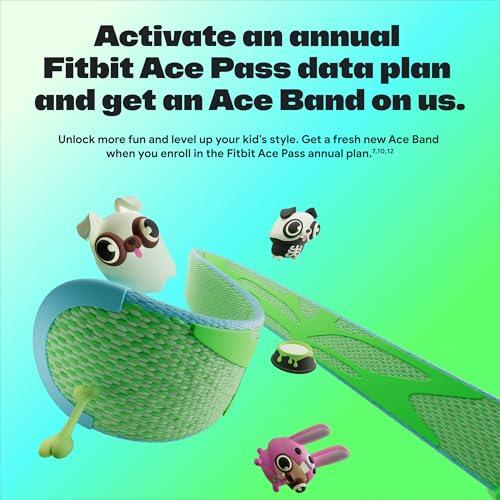 Fitbit Fitbit Google Ace LTE - Kids Smartwatch with Call, Message, GPS, and Activity-Based Games, Ace Pass Data Plan Required - Spicy - Moovin