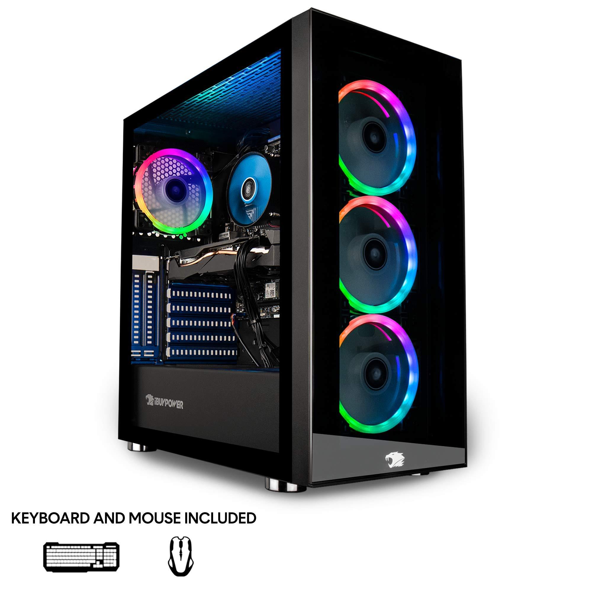 iBUYPOWER iBUYPOWER Gaming PC Computer Desktop Element MR 9320 (Intel i7-10700F 2.9GHz, NVIDIA GTX 1660 Ti 6GB, 16GB DDR4 RAM, 240GB SSD, 1TB HDD, Wi-Fi Ready, Windows 10 Home) , Black