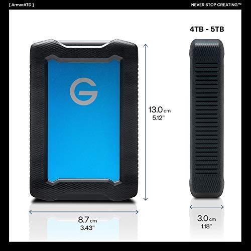 G-Technology G-Technology 5TB ArmorATD All-Terrain Rugged Portable External Hard Drive - USB-C, USB 3.1 Gen 1 - 0G10478-1
