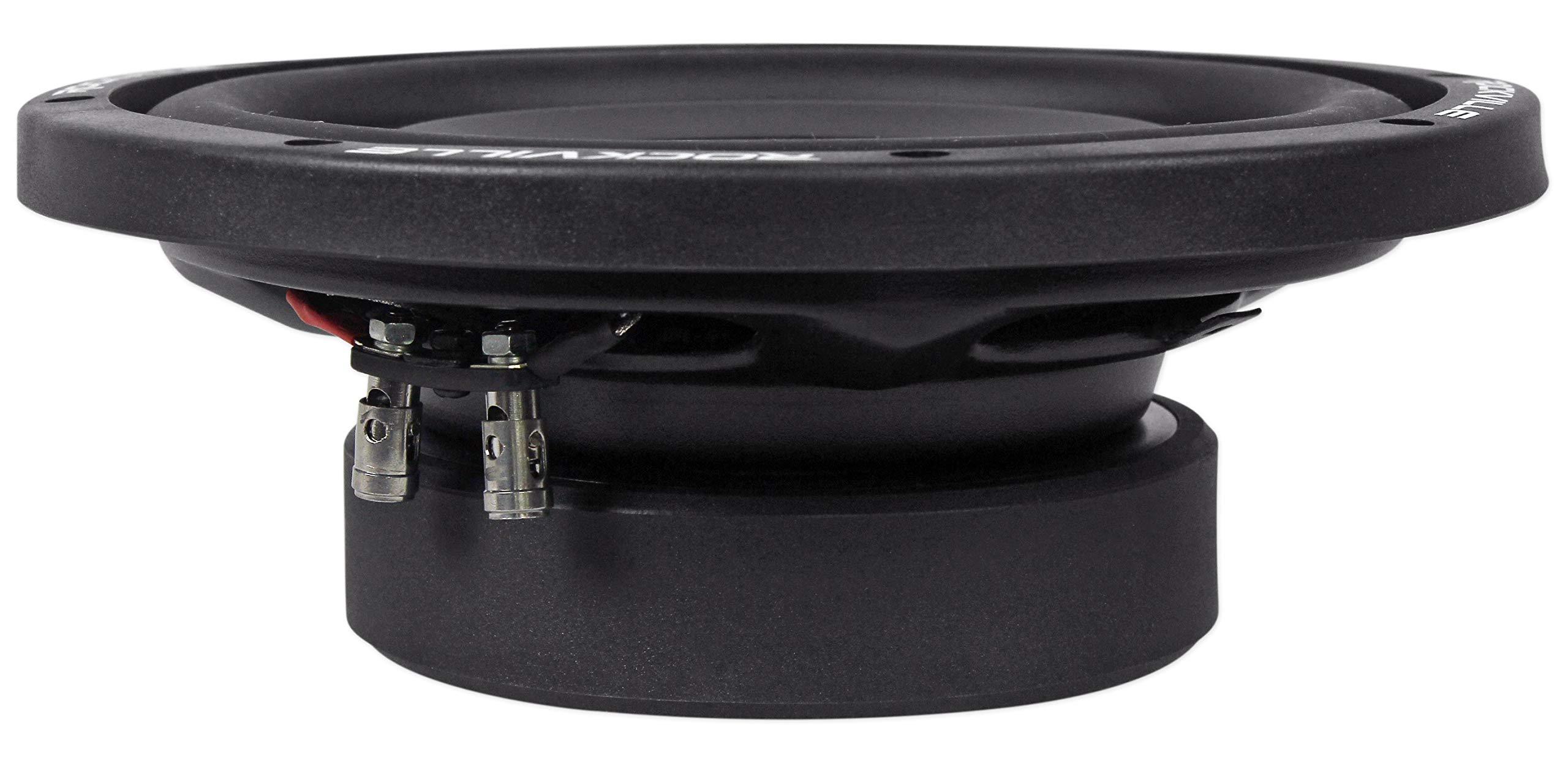 Rockville (2) Rockville W8T4-S4 8" Shallow Mount 2000w Car Subwoofers 4 Ohm Subs