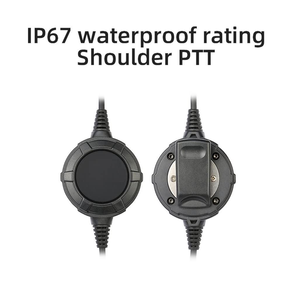 BANDARICOMM BANDARICOMM Tactical Throat Mic Headset for Military, Tactical Laryngophone Earpiece Covert Acoustic Earpiece for Motorola Walkie Talkie Two Way Radios