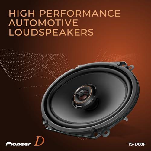 Pioneer Car Electronics PIONEER TS-D68F 2-Way Car Audio Speakers, Full Range, Clear Sound Quality, Easy Installation and Enhanced Bass Response, 6 x 8 Speakers