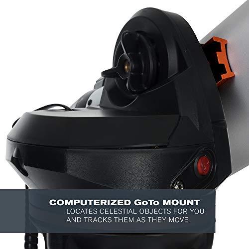 Celestron Celestron - 114LCM Computerized Newtonian Telescope - Telescopes for Beginners - 2 Eyepieces - Full-Height Tripod - Motorized Altazimuth Mount - Large 114mm Newtonian Reflector