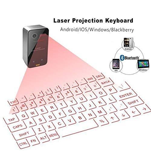 AGS AGS Laser Projection Bluetooth Virtual Keyboard & Mouse for iPhone, Ipad, Smartphone and Tablets