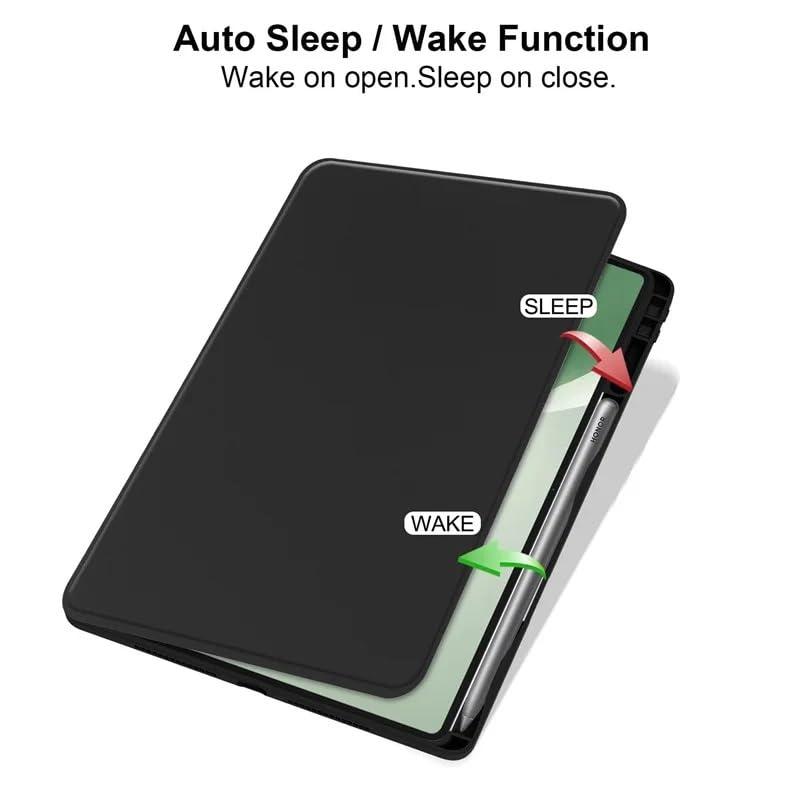 PMPLBEBAZ PMPLBEBAZ 360 Rotation Tablet Cover Suitable for Huawei Honor MagicPad2 2024 12.3inch ROD2-W09 with Pencil Holder Cover(Black)