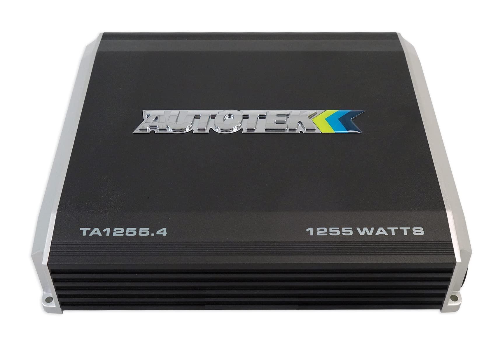 Autotek Autotek TA Series 1200-Watt Maximum Power Car Audio Amplifier 4-Channel Class AB Design with 10Hz-20kHz Frequency Range & 12dB Bass Enhancement - Model TA-1255.4