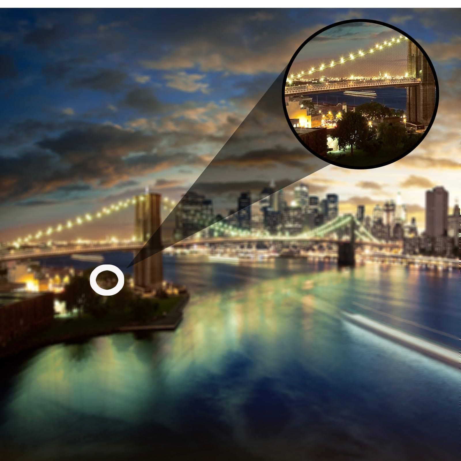 COnvow Compact and Lightweight Zoom Monocular Telescope High-power10-30x42 Zoom Monoculars fit in Your Pocket