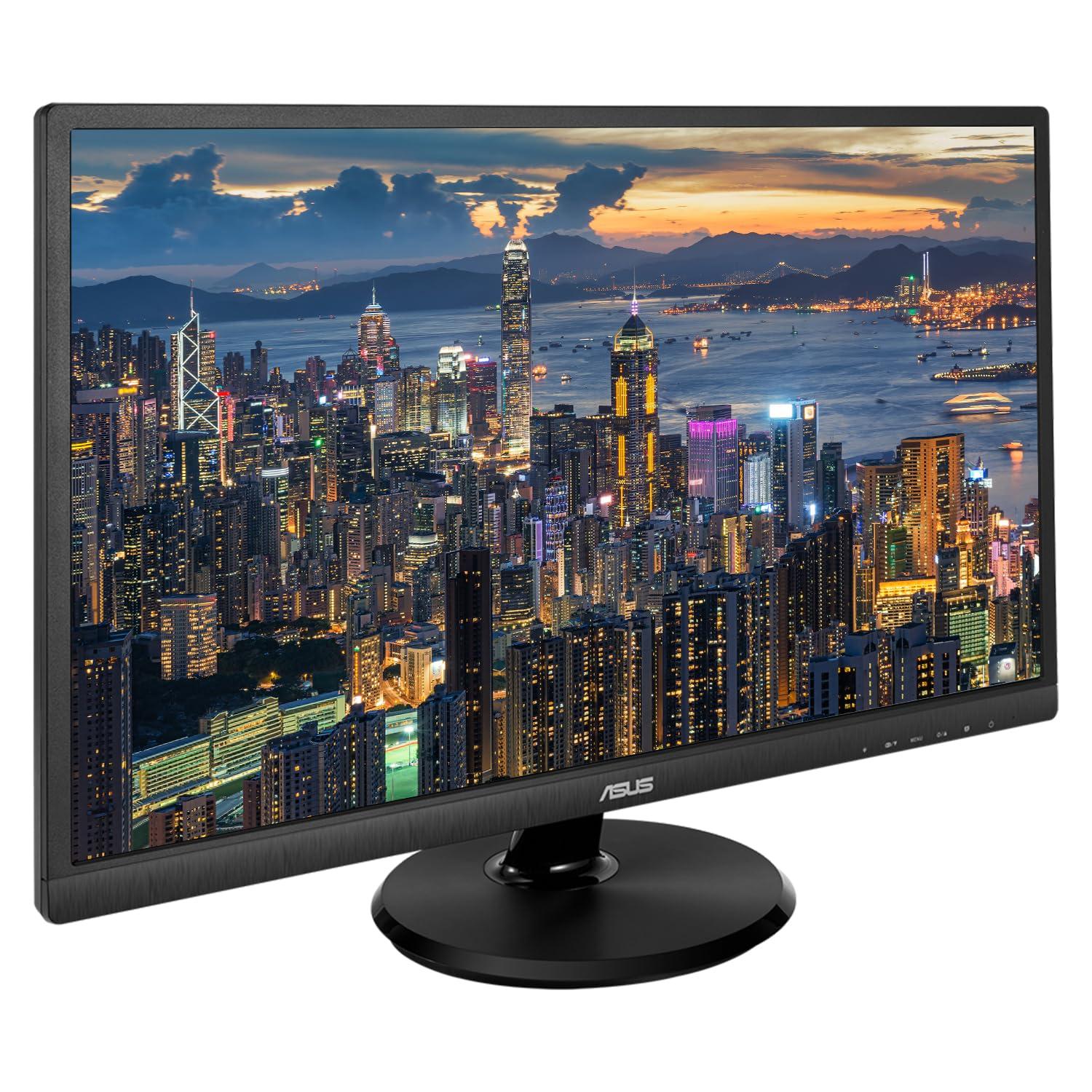 ASUS ASUS VA27EHE 27-inch 1080P 75 Hz Full HD LED Backlit LCD Monitor, 2-Pack Bundle with VGA, HDMI, Eye Care, Ultra-Low Blue Light, Black