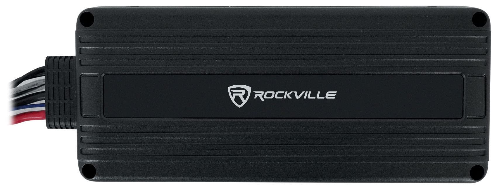 Audiosavings Audiosavings Bundle: (2) Kicker 47PSM32 3" 100w PSM Motorcycle/ATV Handlebar Speakers in Chrome PSM32 Bundle with (1) Rockville ATV220 2 Channel UTV/Motorcycle Bluetooth Amp IP65 Micro Amp (Items 3)