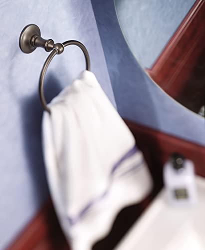 Moen Moen DN6786ORB Danbury Collection European Single Post Bathroom Hand Towel Ring, Oil-Rubbed Bronze