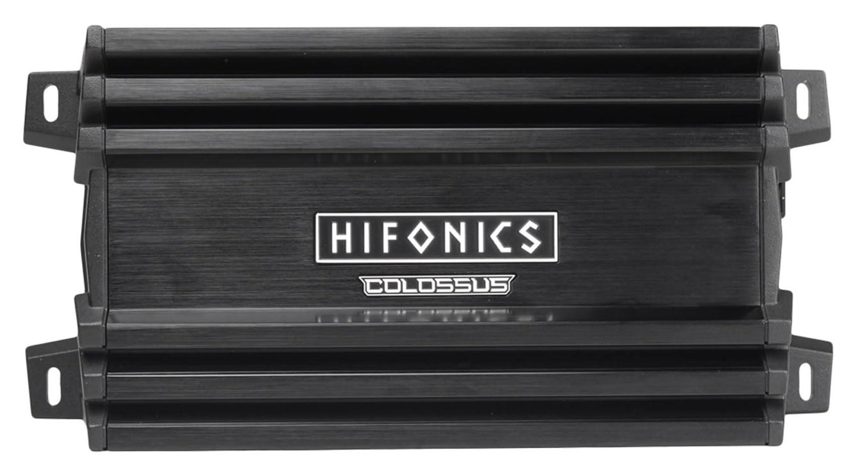 Audiosavings Audiosavings Bundle: Hifonics HCM-1200.1D 1200 Watt Mono Amplifier Mini 1 Ohm Class D Car Stereo Amp Bundle with Rockville RWK41 4 Gauge Complete Car Amp Wiring Installation Wire Kit (2 Items)