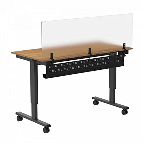 S Stand Up Desk Store Stand Up Desk Store Under Desk Cable Management Tray Black Horizontal Computer Cord Raceway and Modesty Panel (Black, 39")