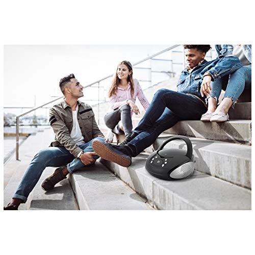 GPX GPX, Inc. Portable Top-Loading CD Boombox with AM/FM Radio and 3.5mm Line In for MP3 Device - Black, Single