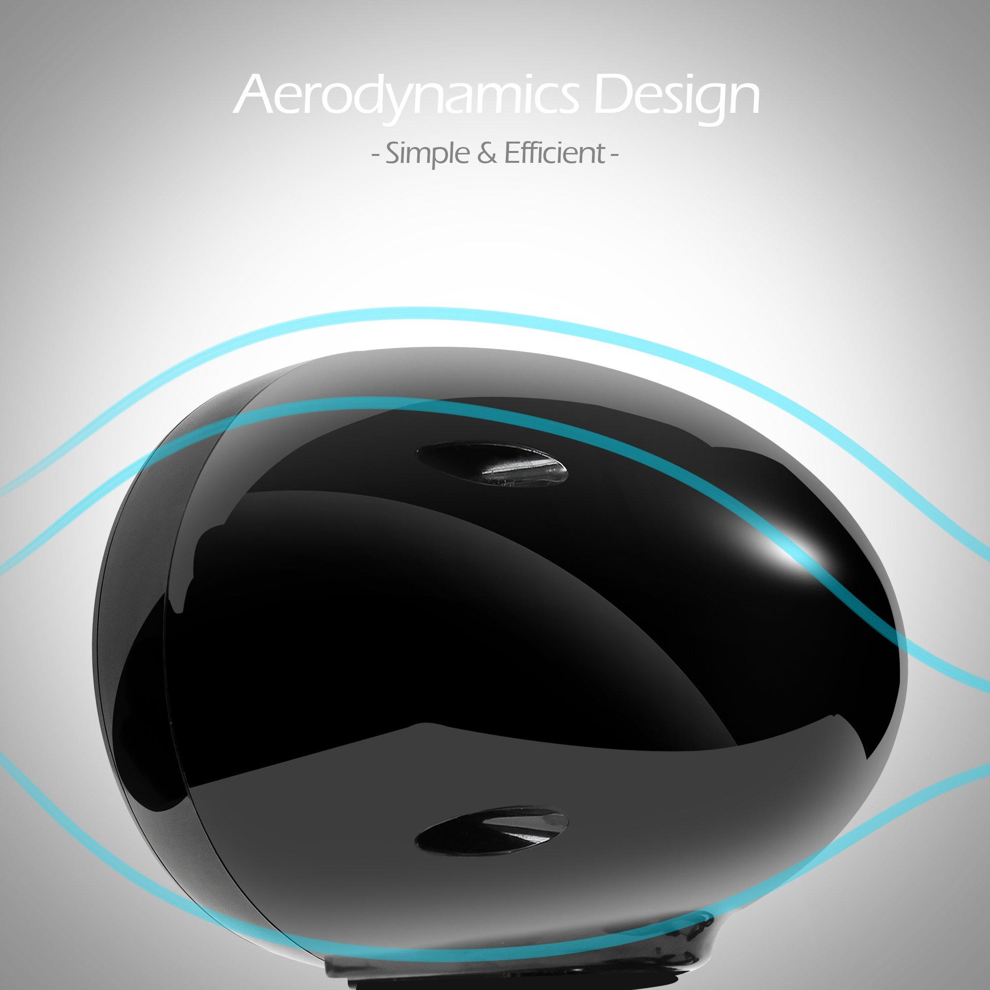 GoHawk GoHawk TJ4-R Amplifier System 4" Full Range Waterproof Bluetooth Motorcycle Stereo Speakers 1 to 1.5 in. Handlebar Mount Amp Harley Touring Cruiser ATV 4-Wheeler, AUX, FM Radio, Black