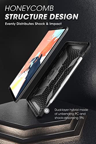 SUPCASE SUPCASE Unicorn Beetle Series Case Designed for iPad Pro 11 2020 Release ( Not Fit 2021 Version), with Built-in Apple Pencil Holder Full-Body Kickstand Rugged Protective Case (Black)