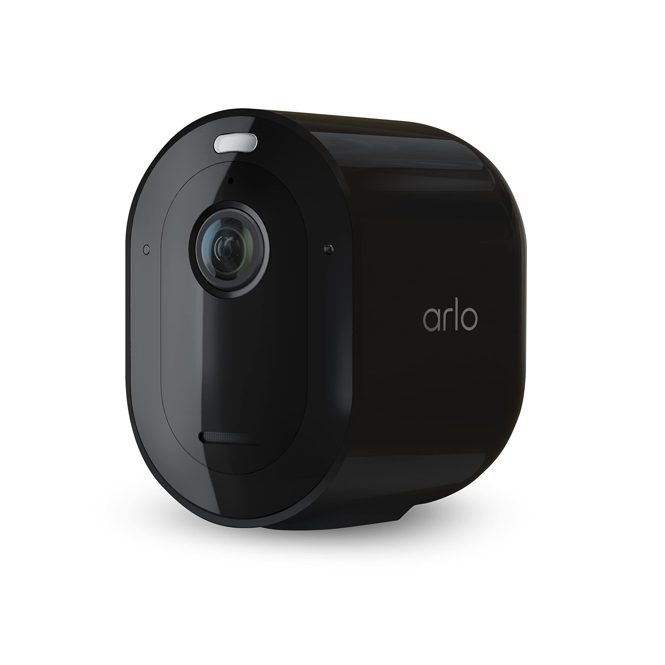 Arlo Arlo Pro 5S 2K Spotlight Camera - Wireless Home Security Camera with Spotlight, Color Night Vision, Dual-Band Wi-Fi & 2-Way Audio - Black, 1 Pack, VMC4060B