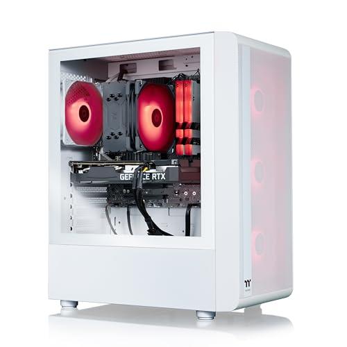 Thermaltake Thermaltake LCGS Quartz i350 R4 Gaming Desktop (Intel Core i5-12400F, 3600Mhz 16GB RGB Memory, NVIDIA GeForce RTX 3050, 1TB NVMe M.2) S2QT-B66R-350-LCS,White
