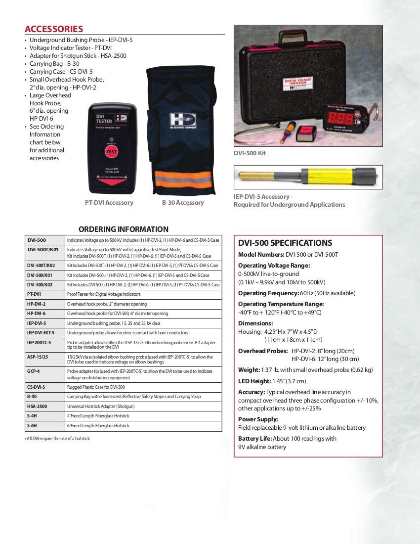 Greenlee HD Electric DVI-500 Digital Voltage Indicator