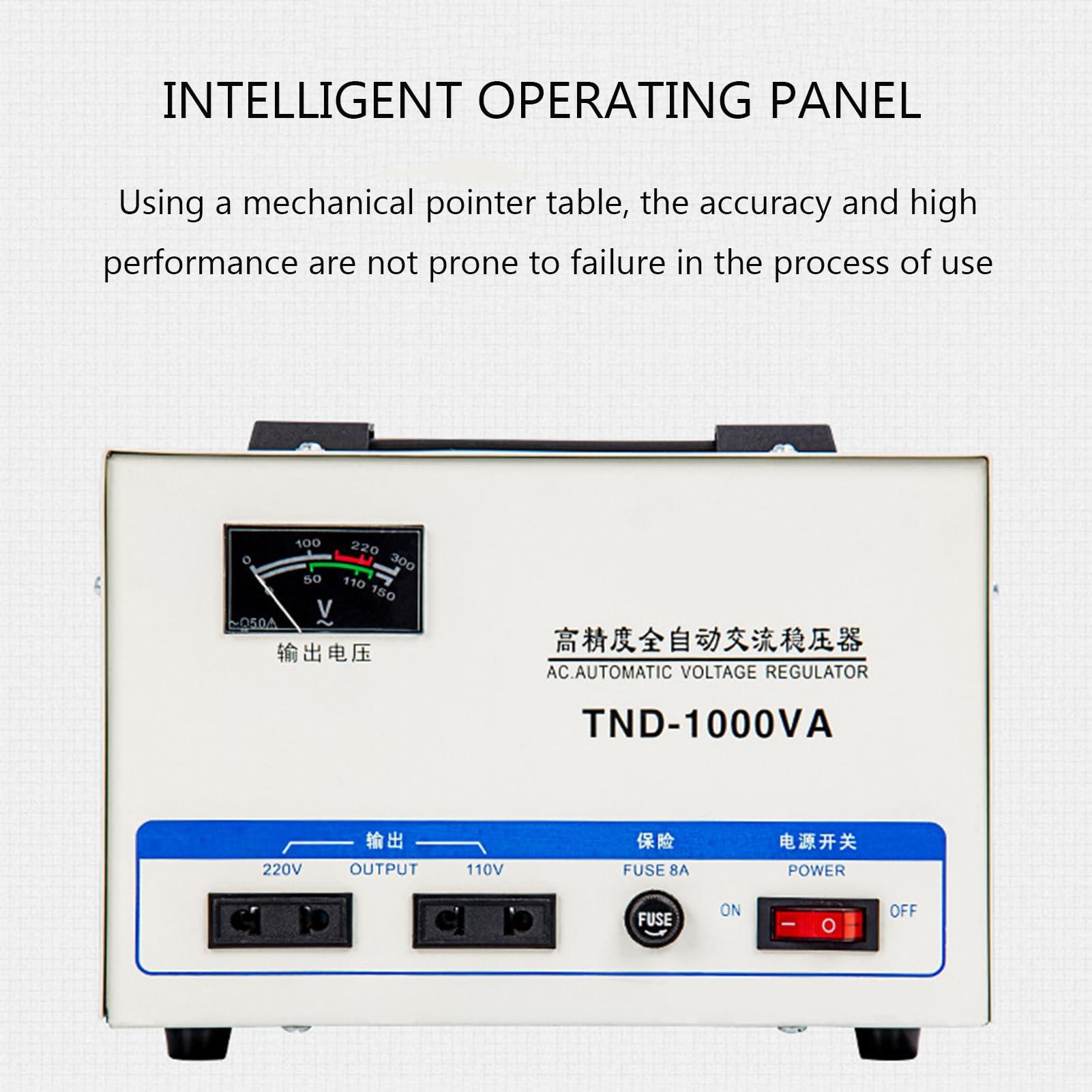 DirectNine Basics Voltage Stabilizer,220V Automatic Voltage Regulator with Digital Display Screen 3000VA Single Phase Home Use Stabilizator Power Supply