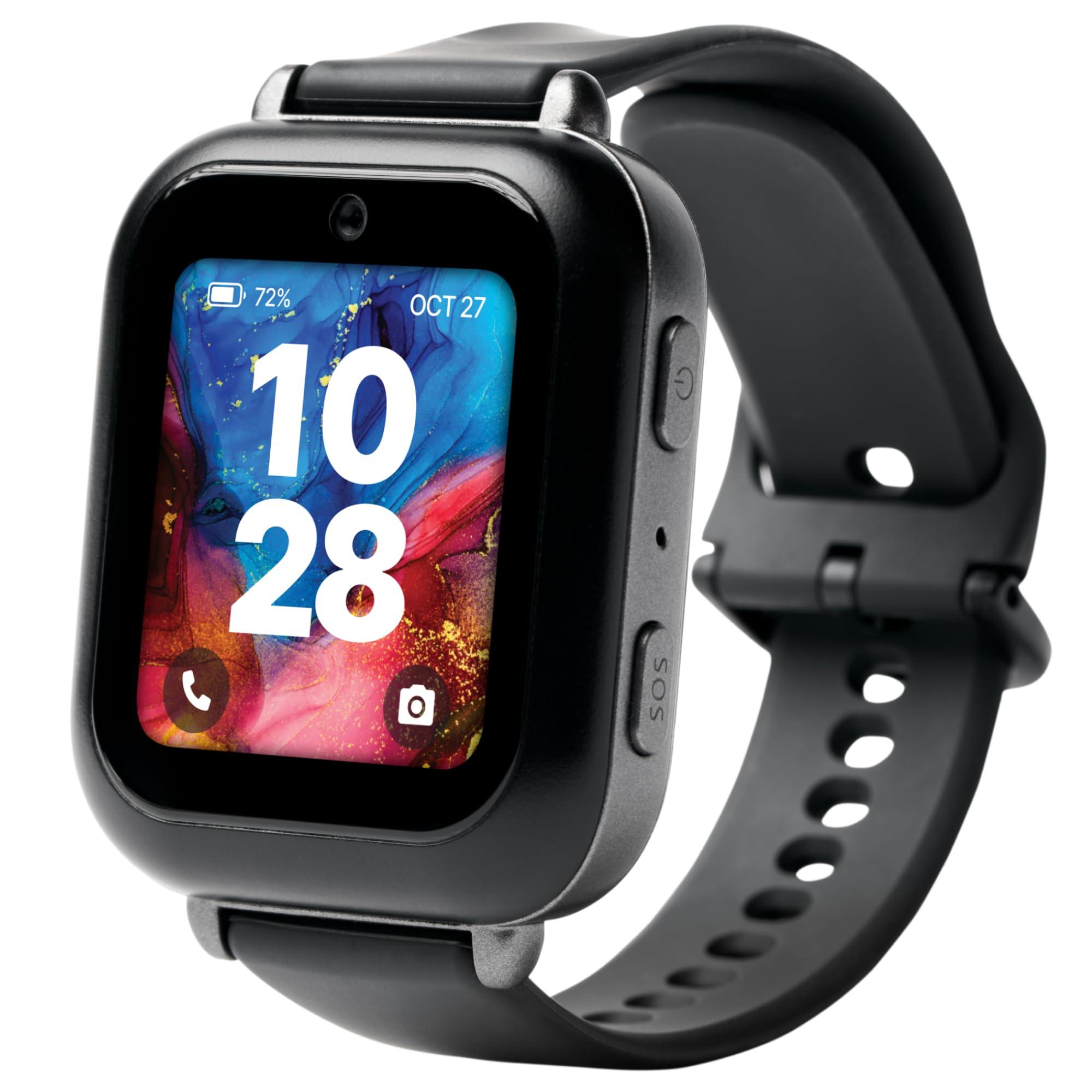 Bark Bark Watch - Safest Smart Watch for Kids - Talk and Text - GPS Tracking - Text, Video, and Phone Monitoring - Manage All Contacts - SOS Button - CV16