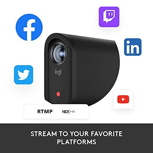Logitech for Creators Logitech for Creators Mevo Start, Wireless Live Streaming Camera, 1080p HD Video Quality, Intelligent App Control, Stream via LTE or Wi-Fi - Black