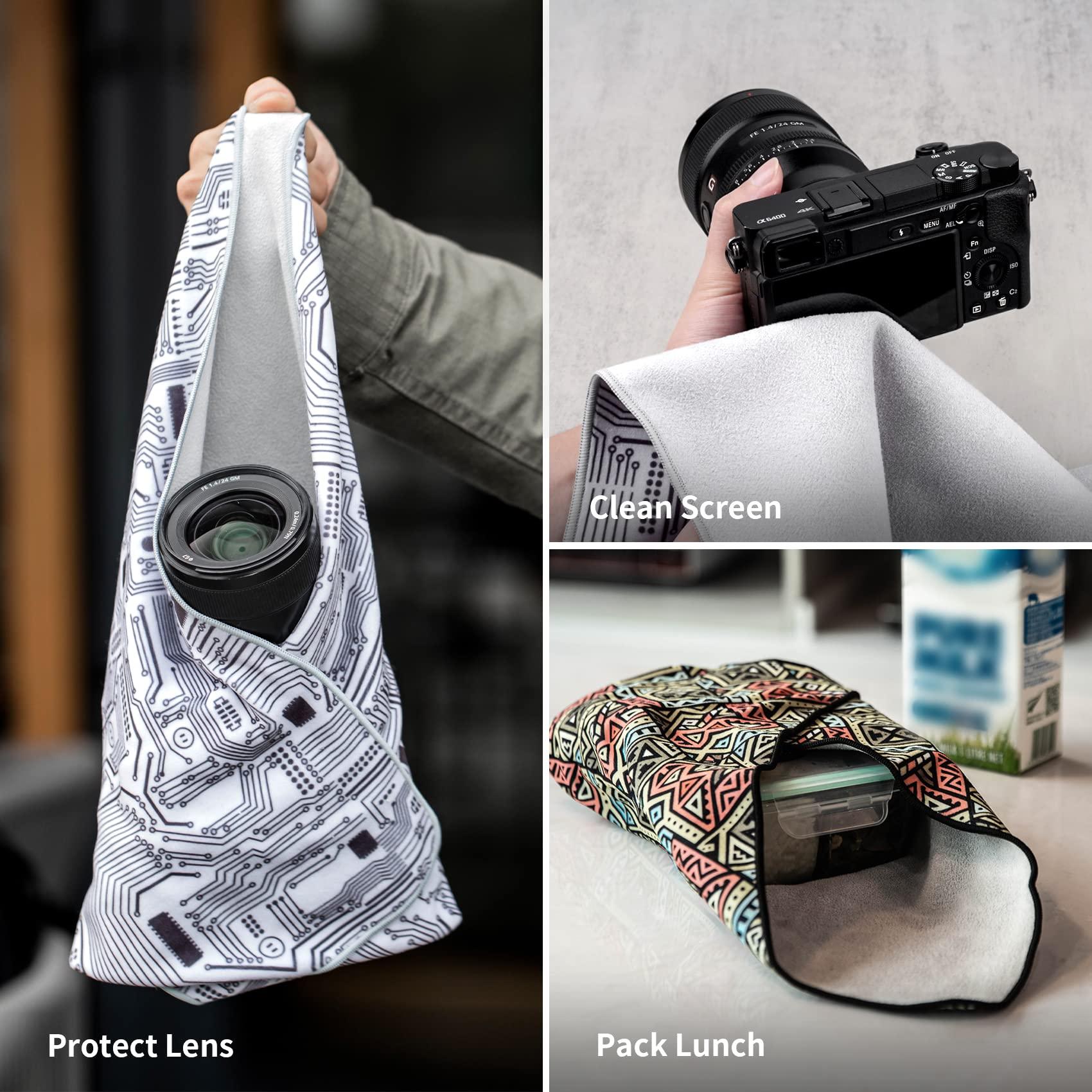 PGYTECH PGYTECH Protective Wrap, Anti-scratch Lens Camera Wrap, Lens protector, Magic Self-Adhesive Cloth Protective Camera Wrapper for DSLR/Camera Lens/Phone/Accessories