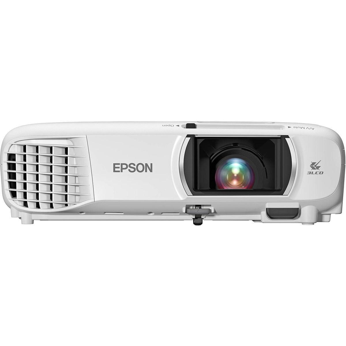 Epson Epson Home Cinema 1080 3-chip 3LCD 1080p Projector, 3400 lumens Color and White Brightness, Streaming/Gaming/Home Theater, Built-in Speaker, 16,000:1 Contrast (Renewed)