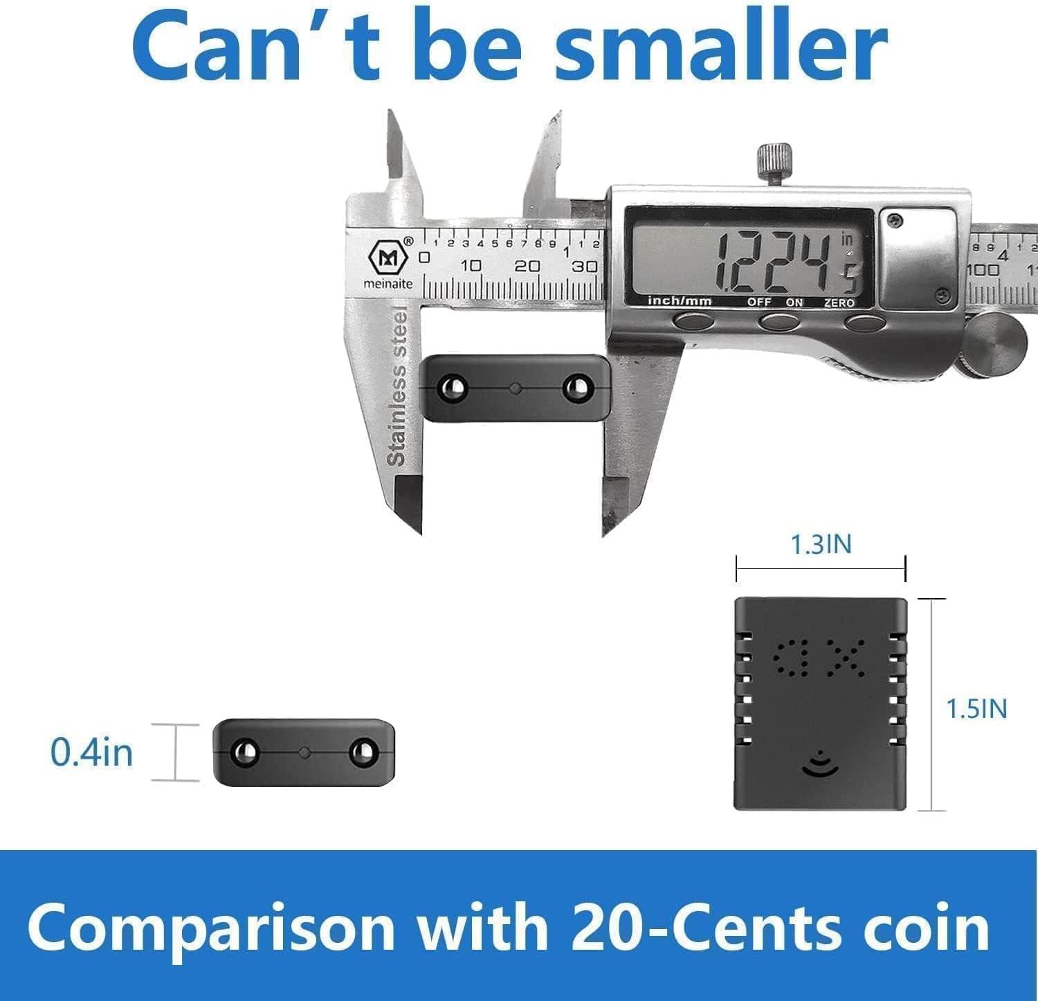 Rettru Smallest Wireless WiFi Hidden Camera,HD1080P Video Recording Live Feed,Portable Camera,Nanny Cam,Baby Monitor with Night Vision,Motion Detection,Cloud Storage,Remote Viewing for iOS Android Phone APP