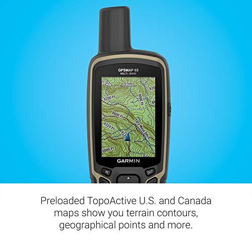 Garmin Garmin GPSMAP 65, Button-Operated Handheld with Expanded Satellite Support and Multi-Band Technology, 2.6\" Color Display, 010-02451-00