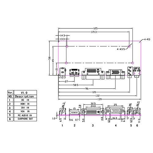Taidacent Taidacent Universal LVDS Controller Board 10-65 Inch LCD Screen HDMI DVI VGA to LVDS Driver Board DIY Notebook Display Kit (18.5-27 inch 1080P Universal 8 kit)