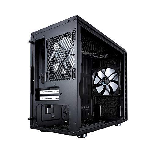 Fractal Design Fractal Design Nano S Window - Mini Tower Computer Case - ITX - Optimized for High Airflow and Silent Computing with ModuVent Technology -2X Fractal Dynamix X2 GP-14 Fans Included -Black Window