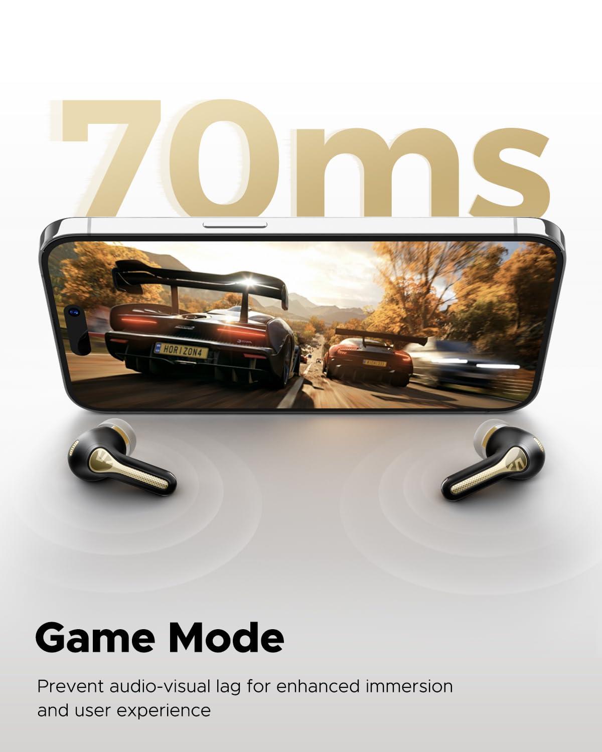 SoundPEATS SoundPEATS Capsule3 Pro+ Wireless Earbuds, Adaptive Noise Cancelling Bluetooth Headphones Hi Res HiFi Stereo Sound with xMEMS Speaker, True Wireless ANC Earphones & LDAC, 6 Mic 43H Playtime