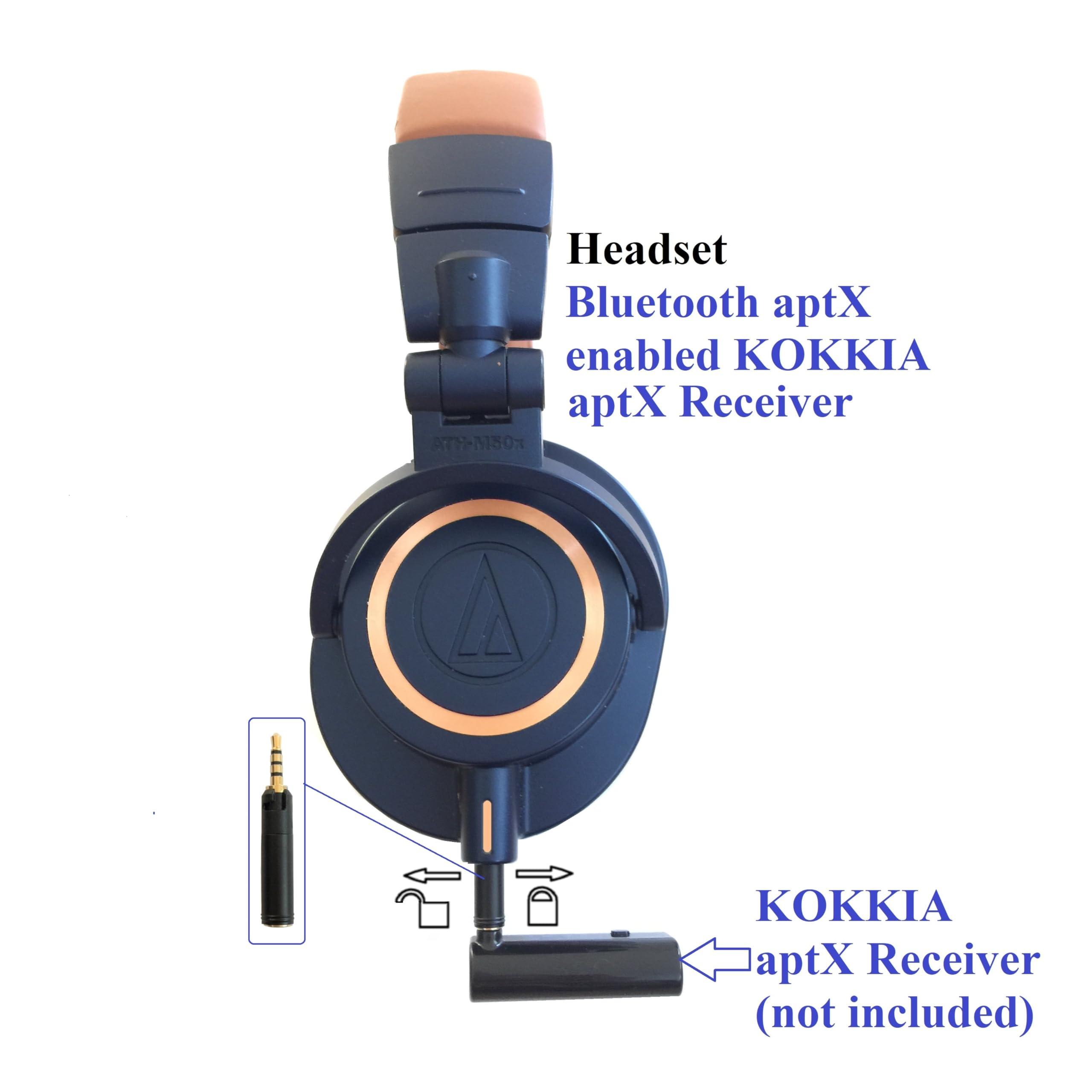 KOKKIA KOKKIA Tiny Versatile 2.5mm Male to 3.5mm Female Adapter with Lock/Unlock Feature : Extremely Versatile for Attachment to headsets/Devices with 2.5mm Audio Port.