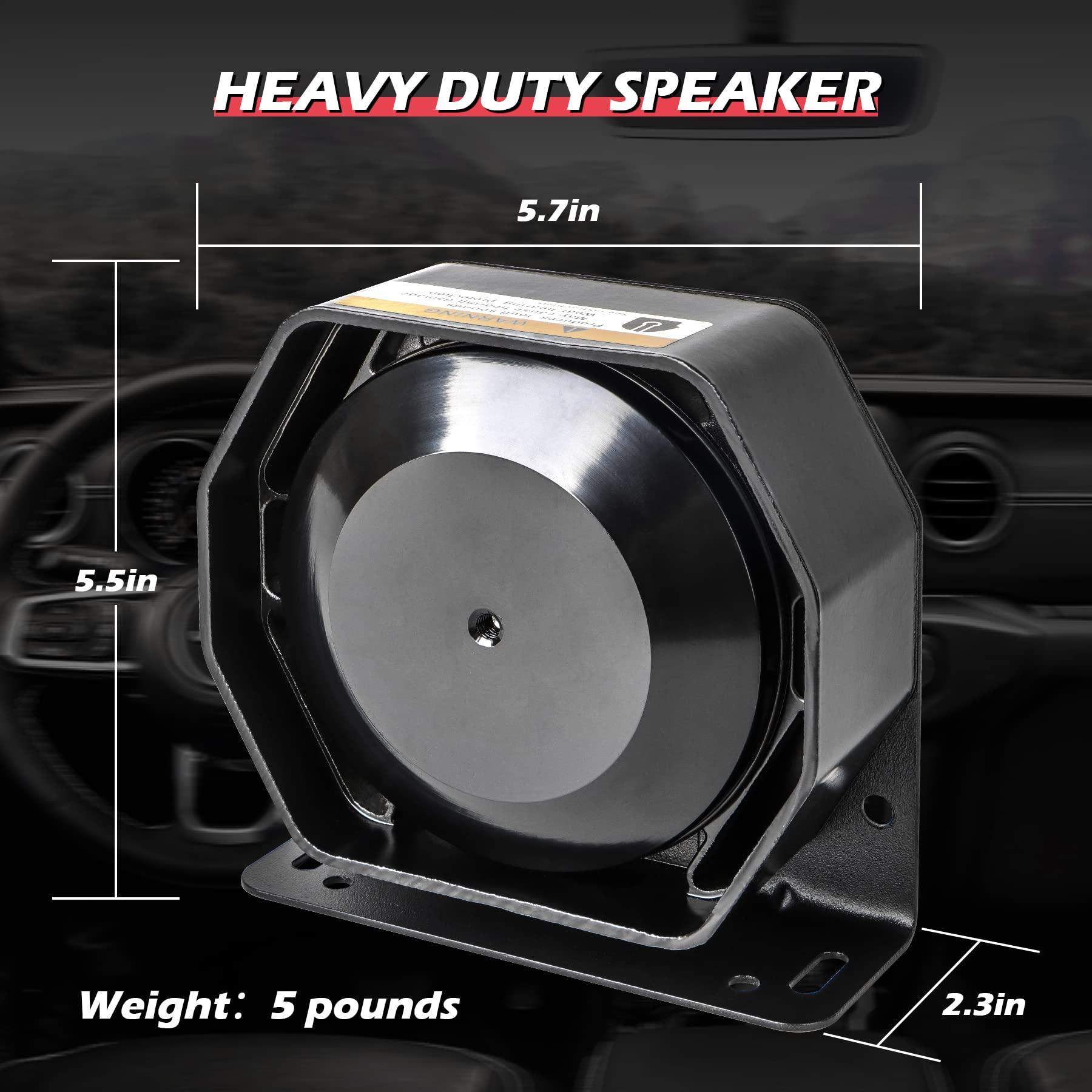 SMALLFATW SMALLFATW Compact Siren Speaker 130DB 200 Watt, Heavy Duty Metal Housing Weatherproof, Universal for 100W 200W Siren, 1 PCS