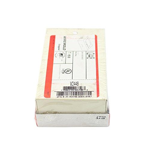 Wiremold Wiremold Legrand V2448 Single Gang Cable Raceway Device Box 1-Gang, Ivory