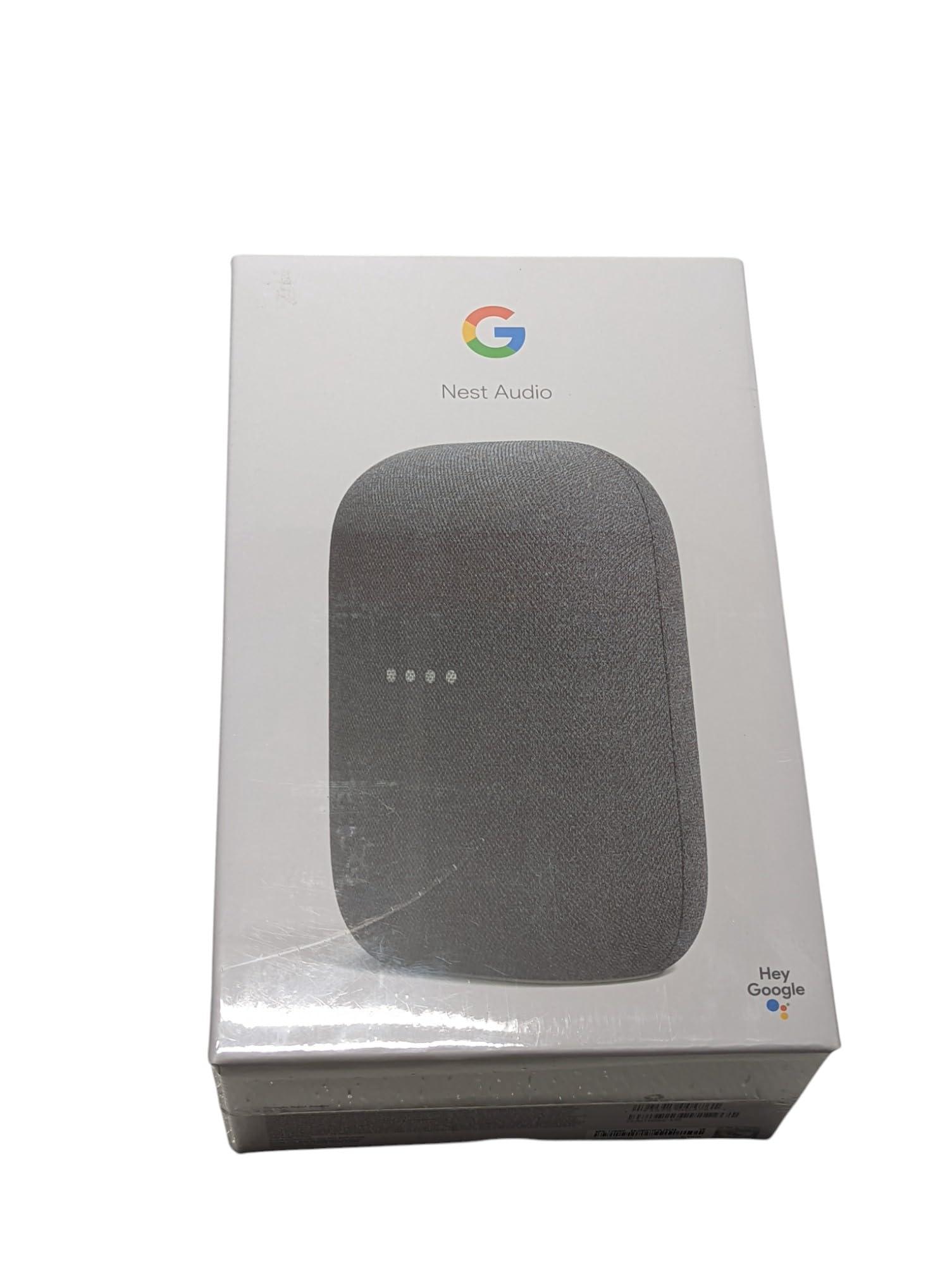 Google Google Audio Bluetooth Speaker - Wireless Music Streaming, Powerful Sound, Assistant Built-in, Wi-Fi and Bluetooth Connectivity, Smart Home Control, Stereo Pairing (Charcoal)