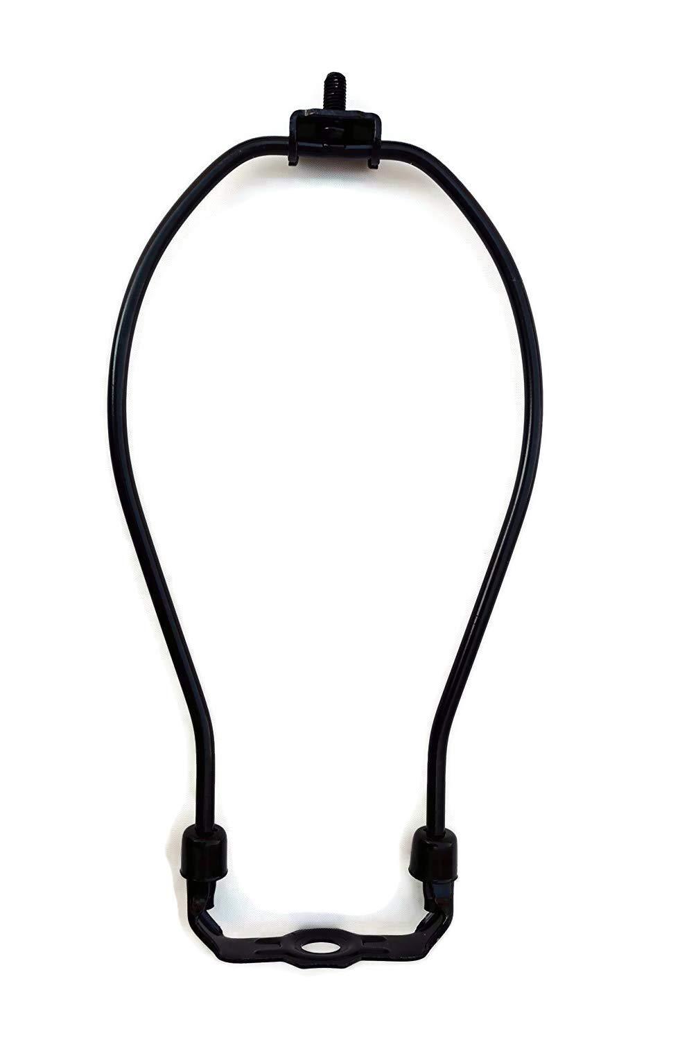 Urbanest Urbanest 8" Heavy Duty Harp Fitter For Lamp Shades with Saddle, Black Nickel
