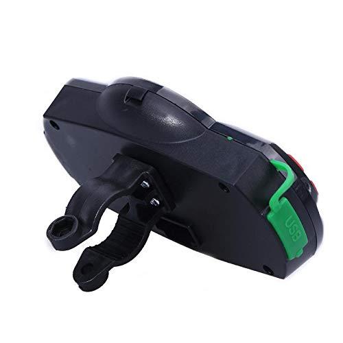 XYC XYC UTV ATV Bluetooth Amplifier Sound System Hand-Free Speakers FM USB Audio System Stereo 3 Inch Speakers 12V Motorcycle Waterproof Audio FM Radio Stereo Speaker (Blue&Silver Star)