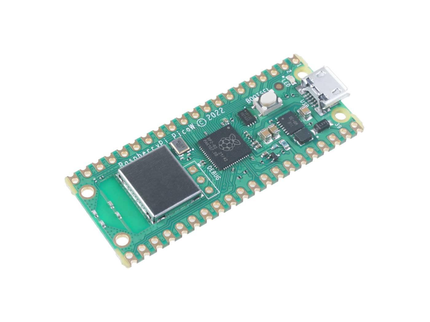 seeed studio Raspberry Pi Pico W - Raspberry Pi RP2040 chip, Wi-Fi & Bluetooth 5.2 Supported, Beginner-Friendly microcontroller, Small & Flexible Design