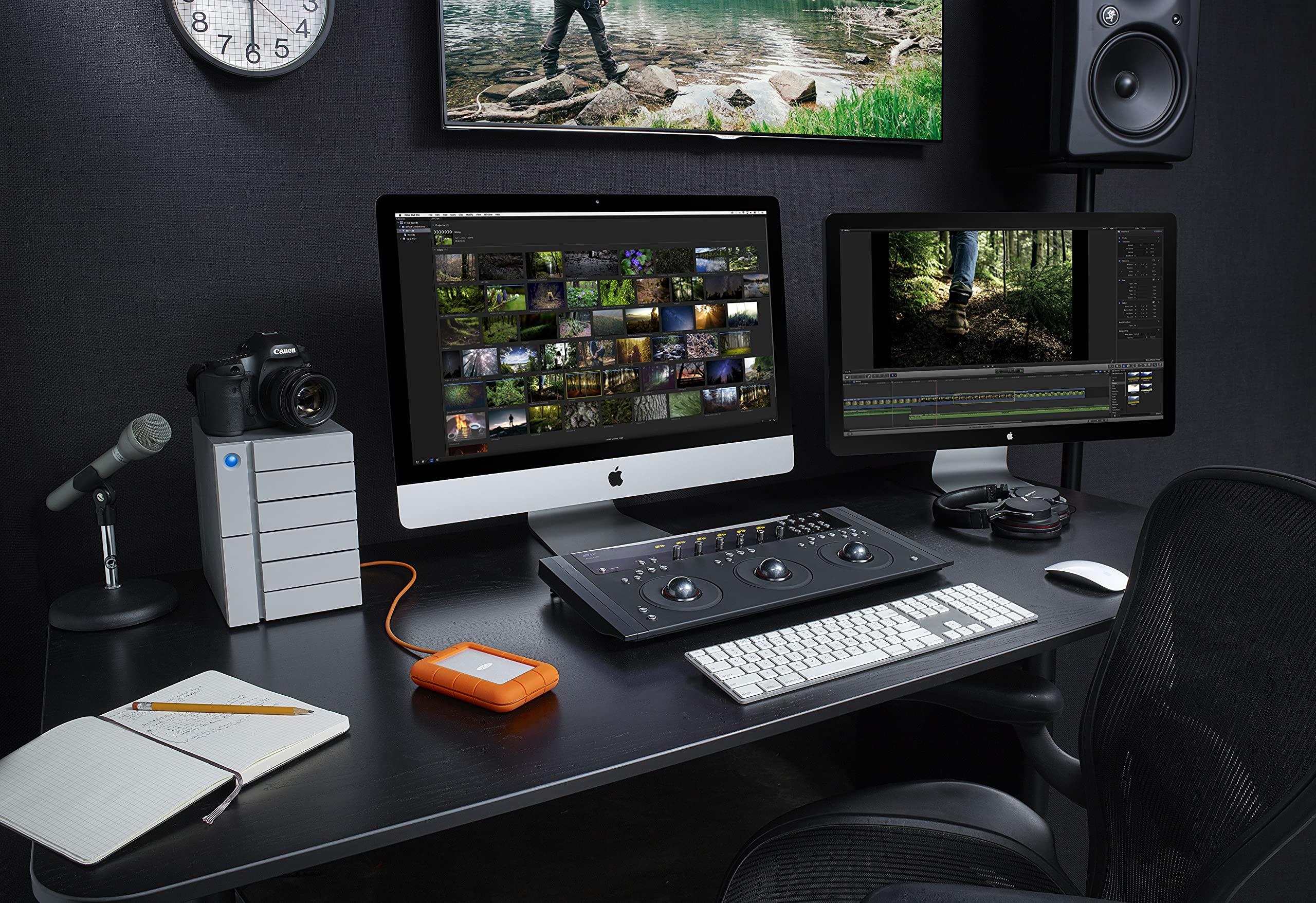 LaCie LaCie Rugged USB-C, 5TB, Portable External Hard Drive, Drop, Shock, Dust, Rain Resistant, for Mac & PC (STFR5000800)