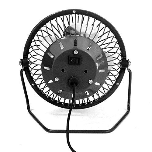 ZOMTOP ZOMTOP 4 USB Mini Desk Fan - Quiet, Powerful and Metal (Black)