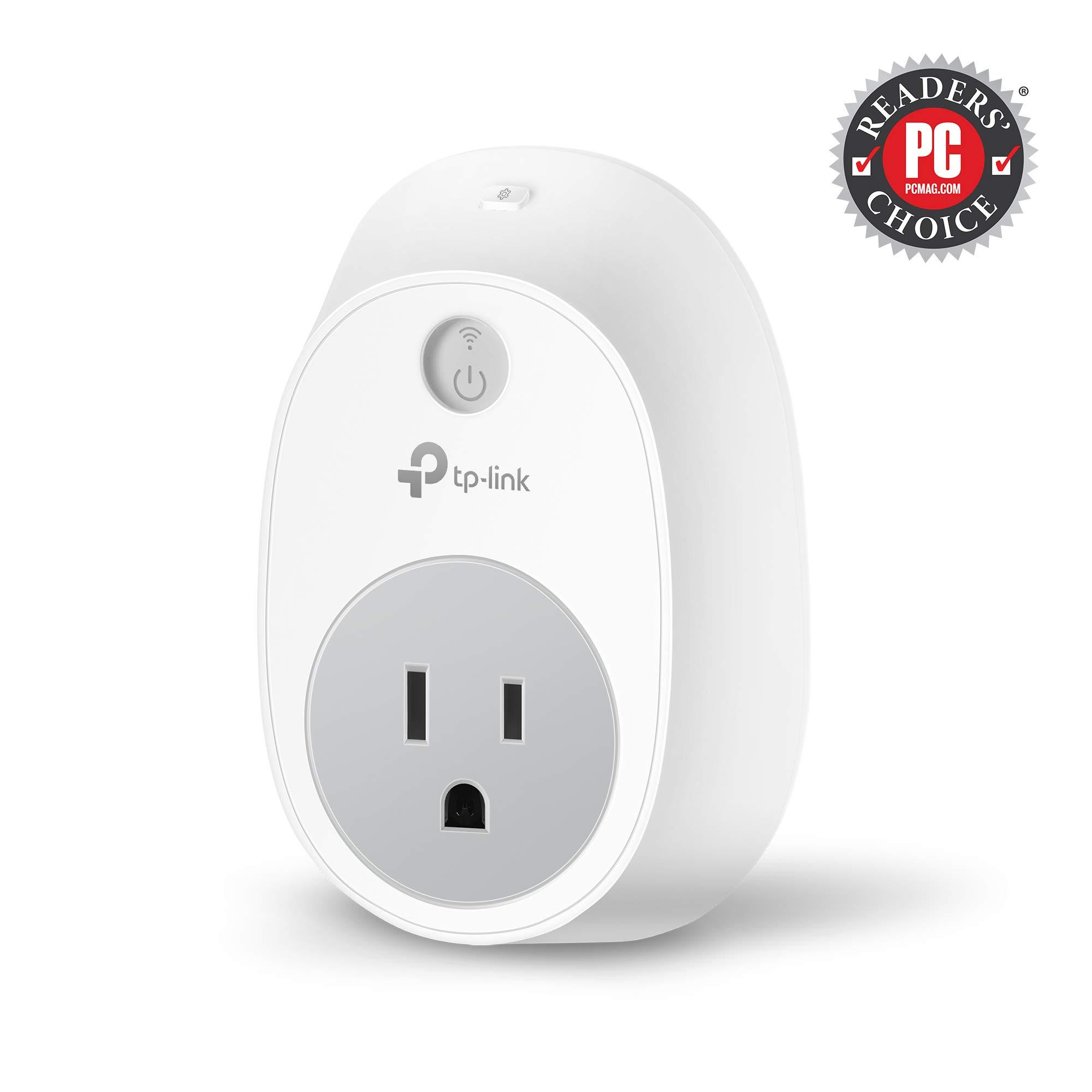 Kasa Smart Kasa Smart WiFi Plug by TP-Link - Smart Plug, No Hub Required, Works with Alexa and Google (HS100), white, 1 Pack