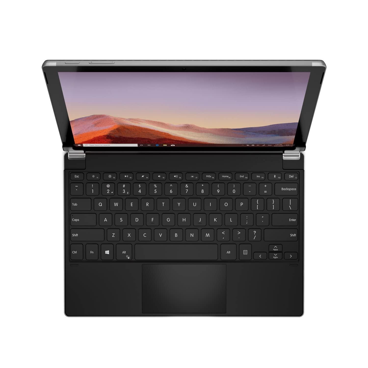 Brydge Brydge 12.3 Pro+ Wireless Keyboard Type Cover with Precision Touchpad | Compatible with Microsoft Surface Pro 7, 6, 5 & 4 | Designed for Surface | (Black)