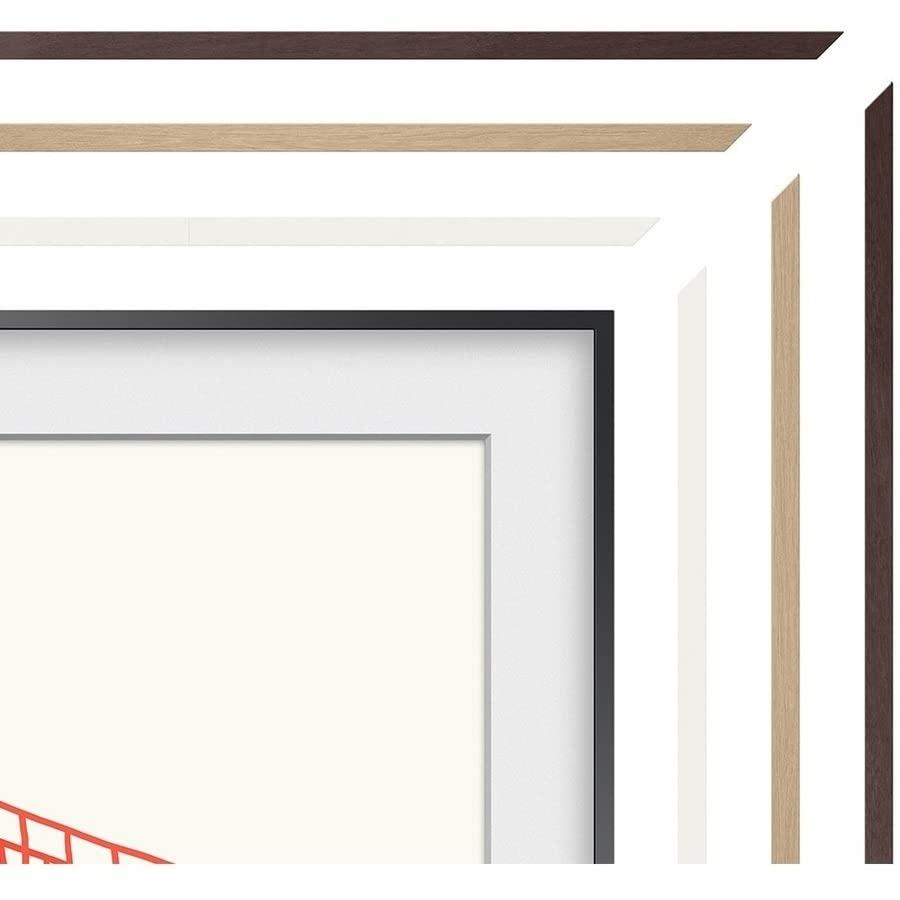 SAMSUNG SAMSUNG 75-inch The Frame Customizable Bezel - Modern White (VG-SCFA75WTBZA, 2021 Model)