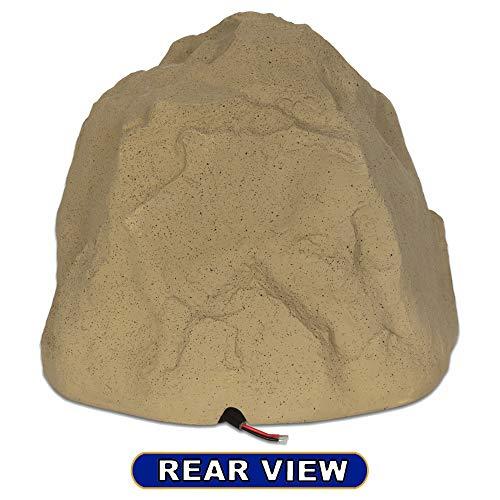 Theater Solutions Theater Solutions 2R8S Outdoor Sandstone 8" Rock 2 Speaker Set for Deck Pool Spa Yard Garden