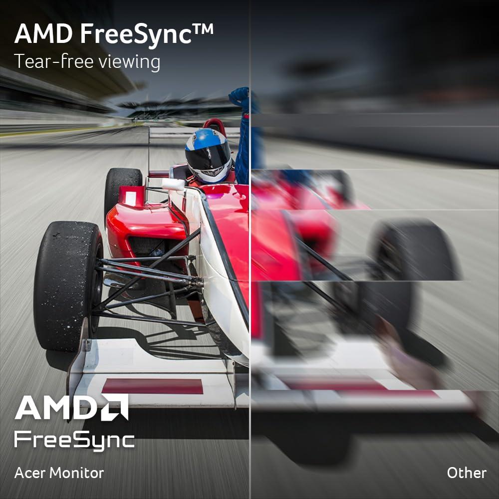 acer acer Nitro 27\" WQHD 2560 x 1440 IPS Gaming Monitor | AMD FreeSync | Up to 180Hz Refresh | Up to 0.5ms | DCI-P3 95% | HDR 10 Support | 1 x Display Port 1.2 & 2 x HDMI 2.0 | KG271U N3bmiipx